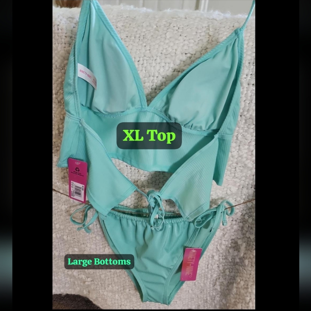 🕶SUMMER SALE 🕶 Kohl's Light Green Bikini - Picture 6 of 8